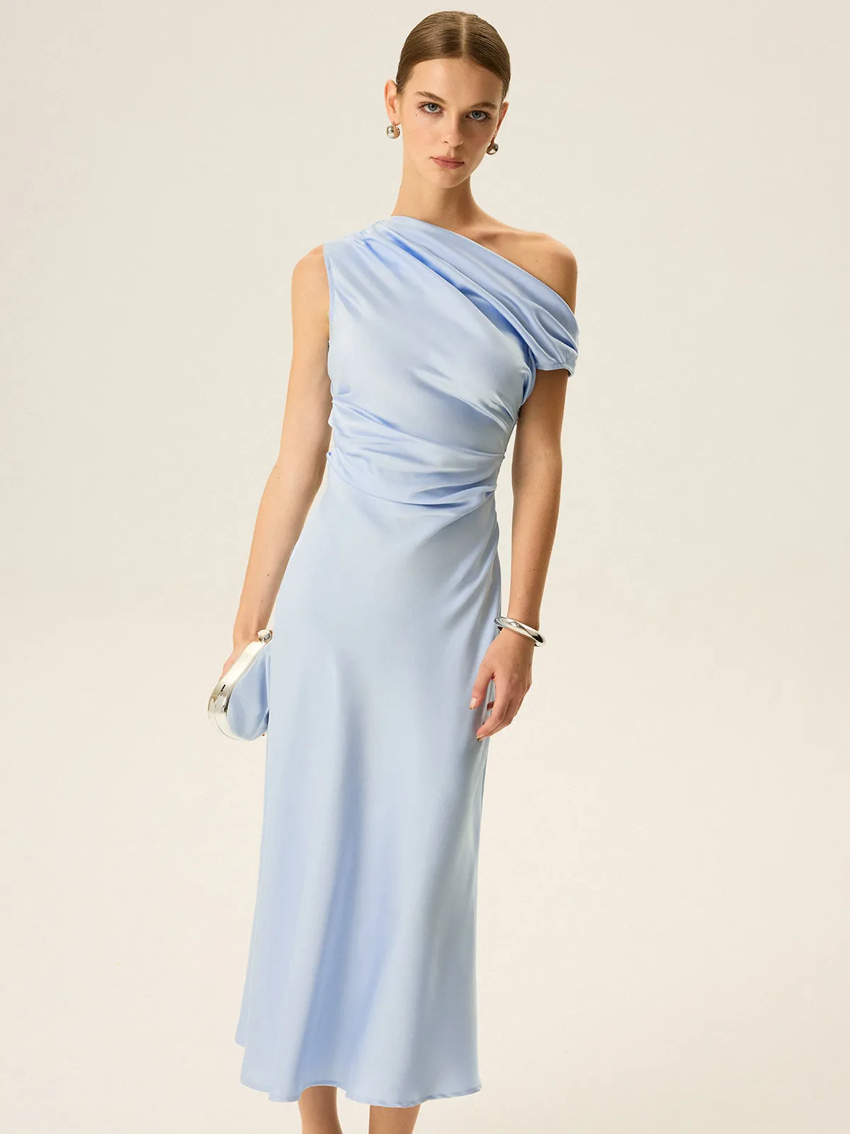 Off-shoulder Midi Dress sold by COMMENSE product image thumbnail 4