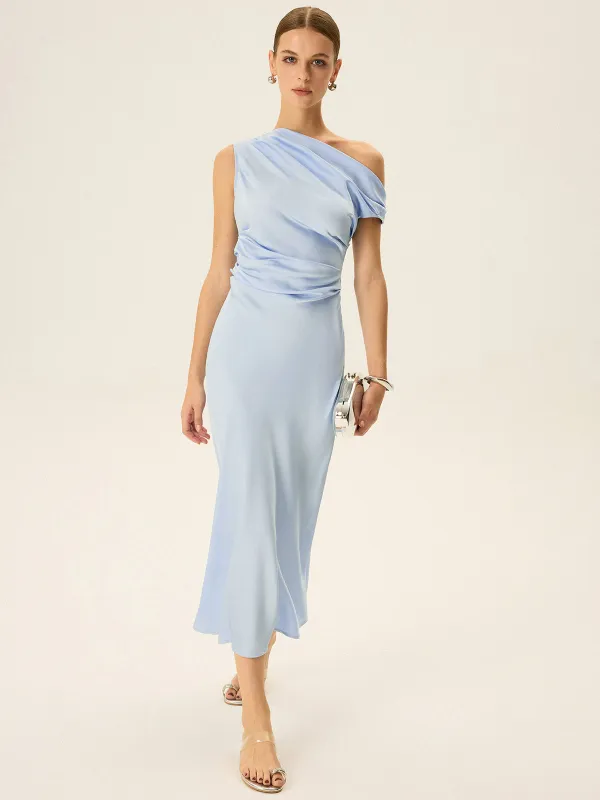 Off-shoulder Midi Dress sold by COMMENSE