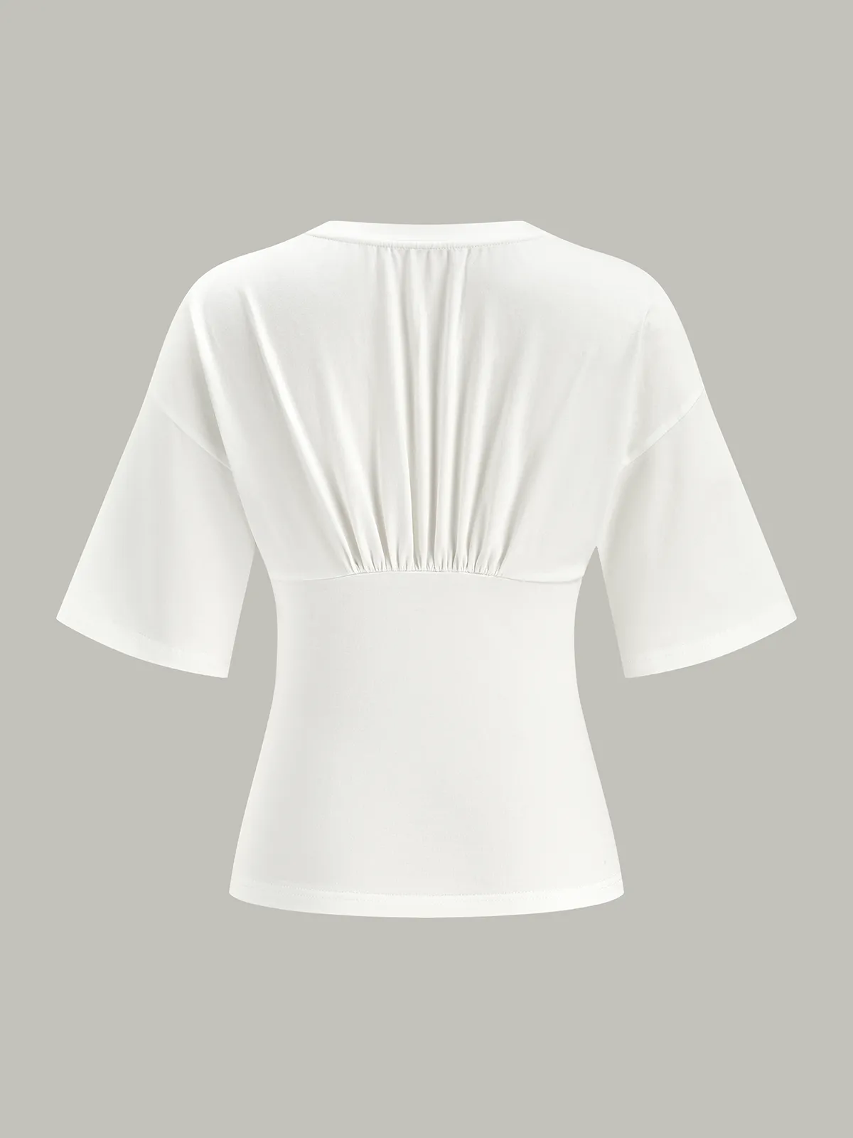 Cinched Waist Half Sleeve Top sold by COMMENSE product image thumbnail 2