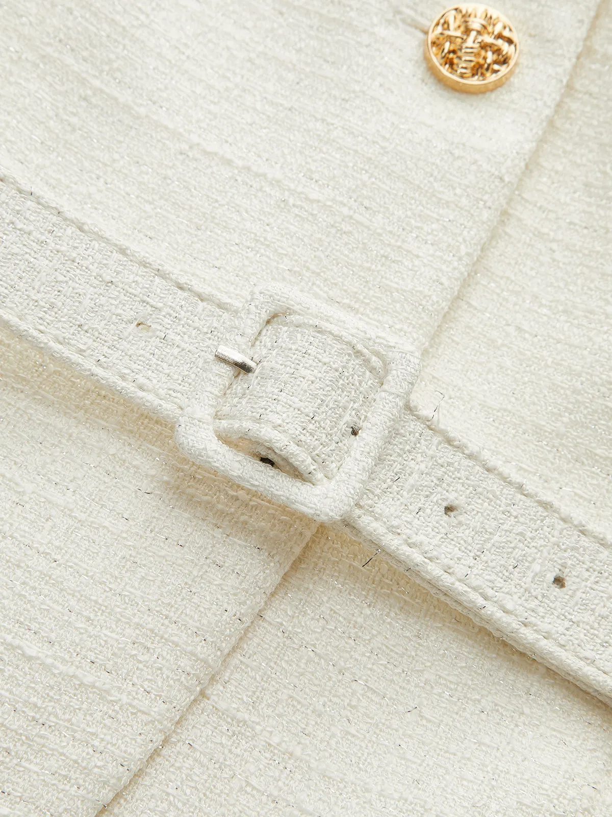 Belted Metal Button Sleeveless Vest sold by COMMENSE product image thumbnail 5