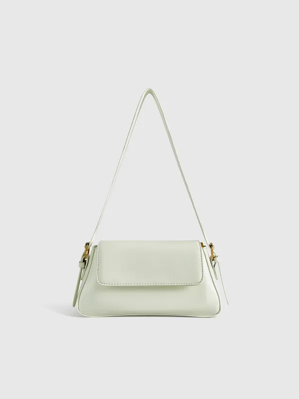 PU Leather Shoulder Bag with Flap sold by COMMENSE