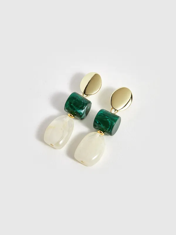 Geometric Drop Earrings made by COMMENSE