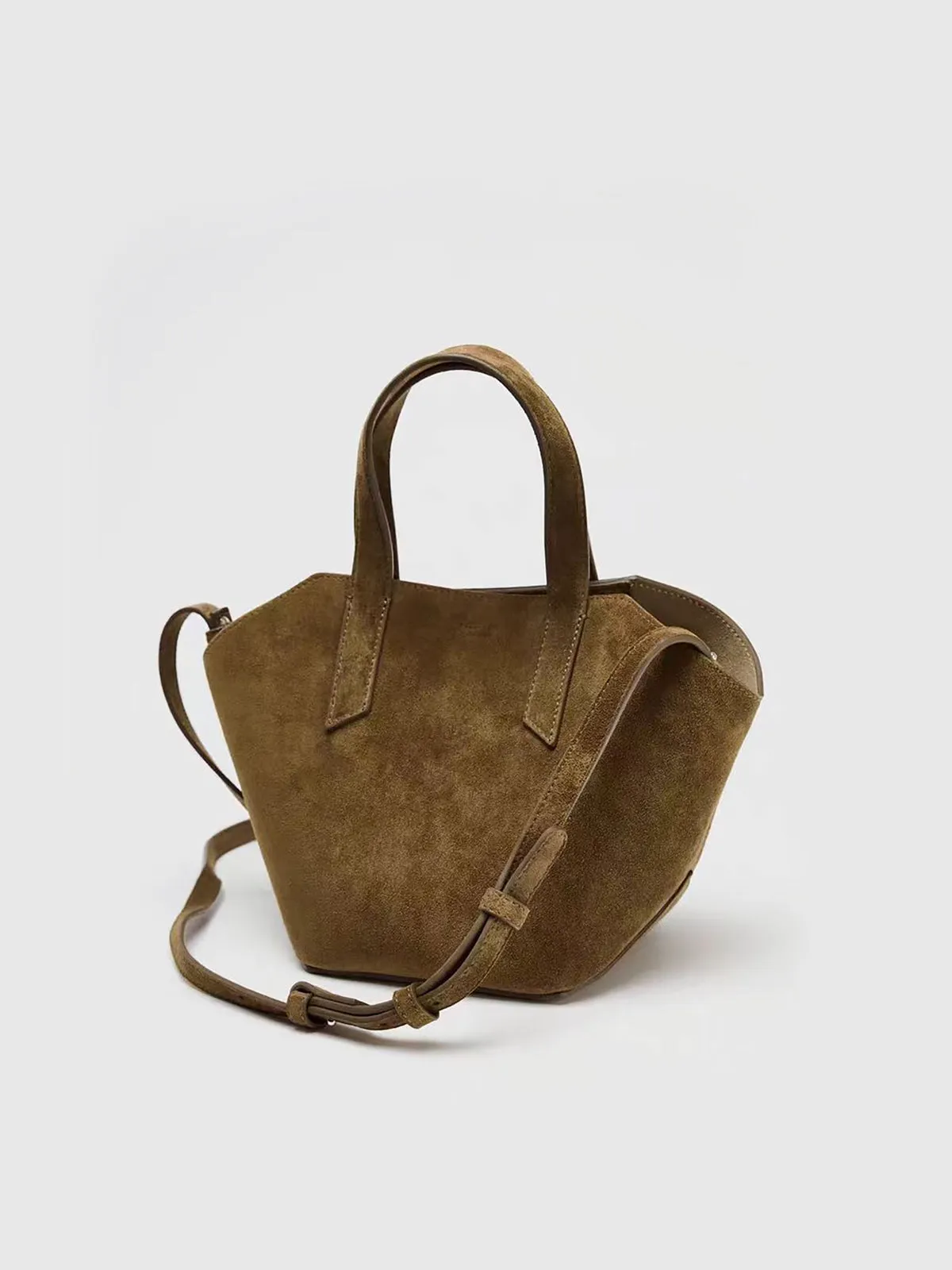 Suede Mini Tote Bag sold by COMMENSE product image thumbnail 3