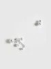 Asymmetric Pearl & Rhinestone Earrings sold by COMMENSE