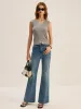 Ribbed V-Neck Button-Front Knit Vest sold by COMMENSE