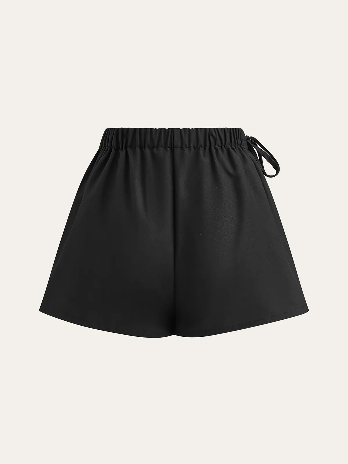 Pleated Skort with Drawstring sold by COMMENSE product image thumbnail 3