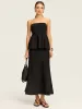 Knit Elastic-Waist Maxi Skirt sold by COMMENSE