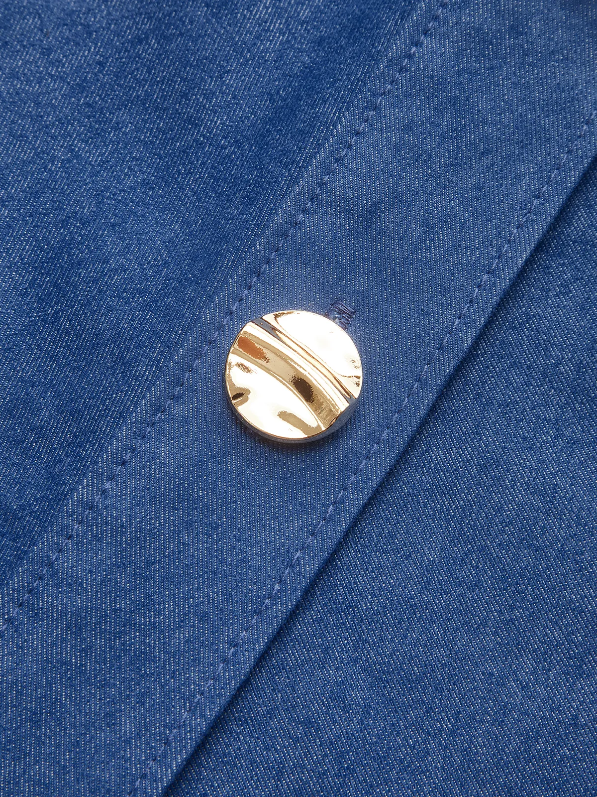 Ruched Polo-Collar Button-Front Midi Dress sold by COMMENSE product image thumbnail 5