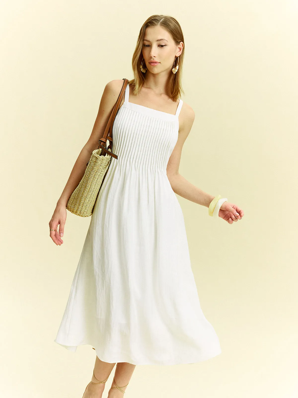 Pleated Midi Dress sold by COMMENSE