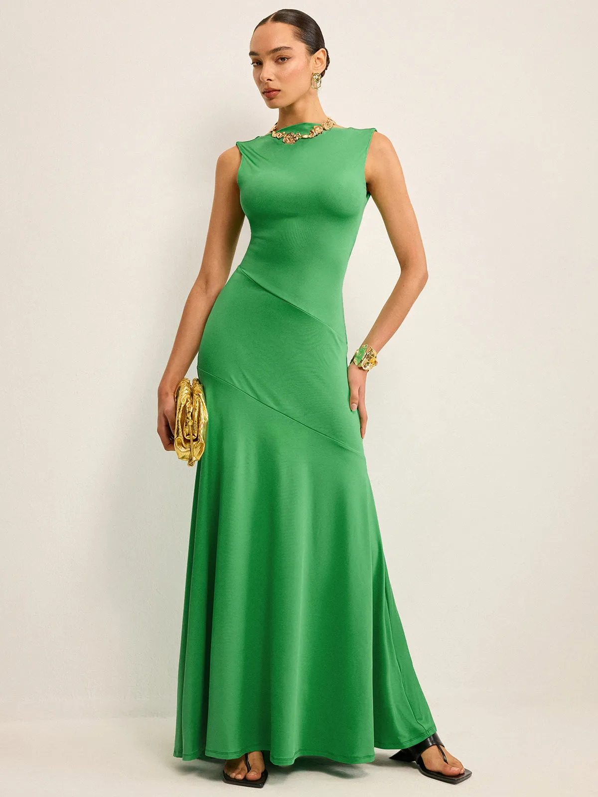 Sleeveless Backless Maxi Dress sold by COMMENSE