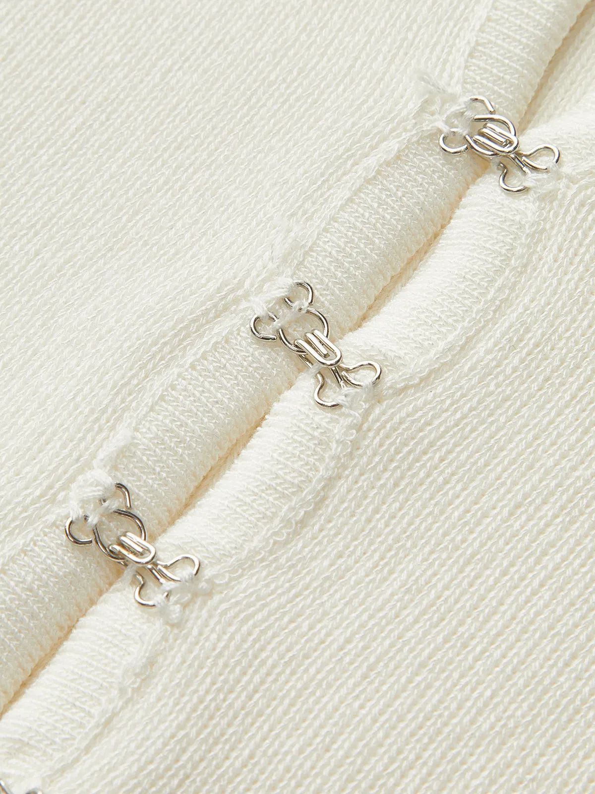 Belted V-Neck Knit Cardigan sold by COMMENSE product image thumbnail 4