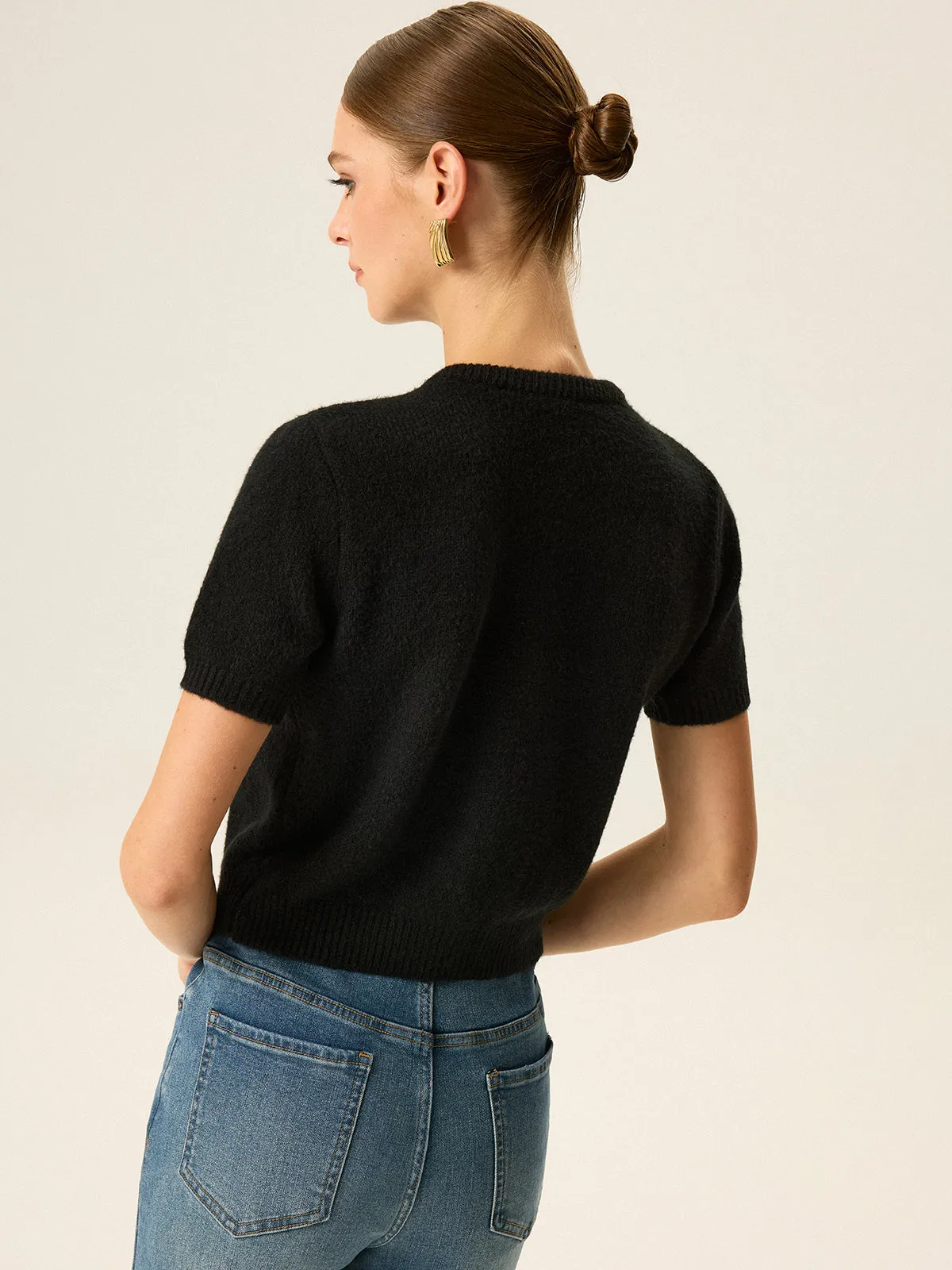Metal Detail Knit Cardigan sold by COMMENSE product image thumbnail 4