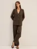 V-Neck Metal Button Blazer sold by COMMENSE