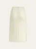 Metal Detail Slit Midi Skirt sold by COMMENSE