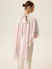 Semi-Sheer Chiffon High-Neck Tiered Cape Top sold by COMMENSE
