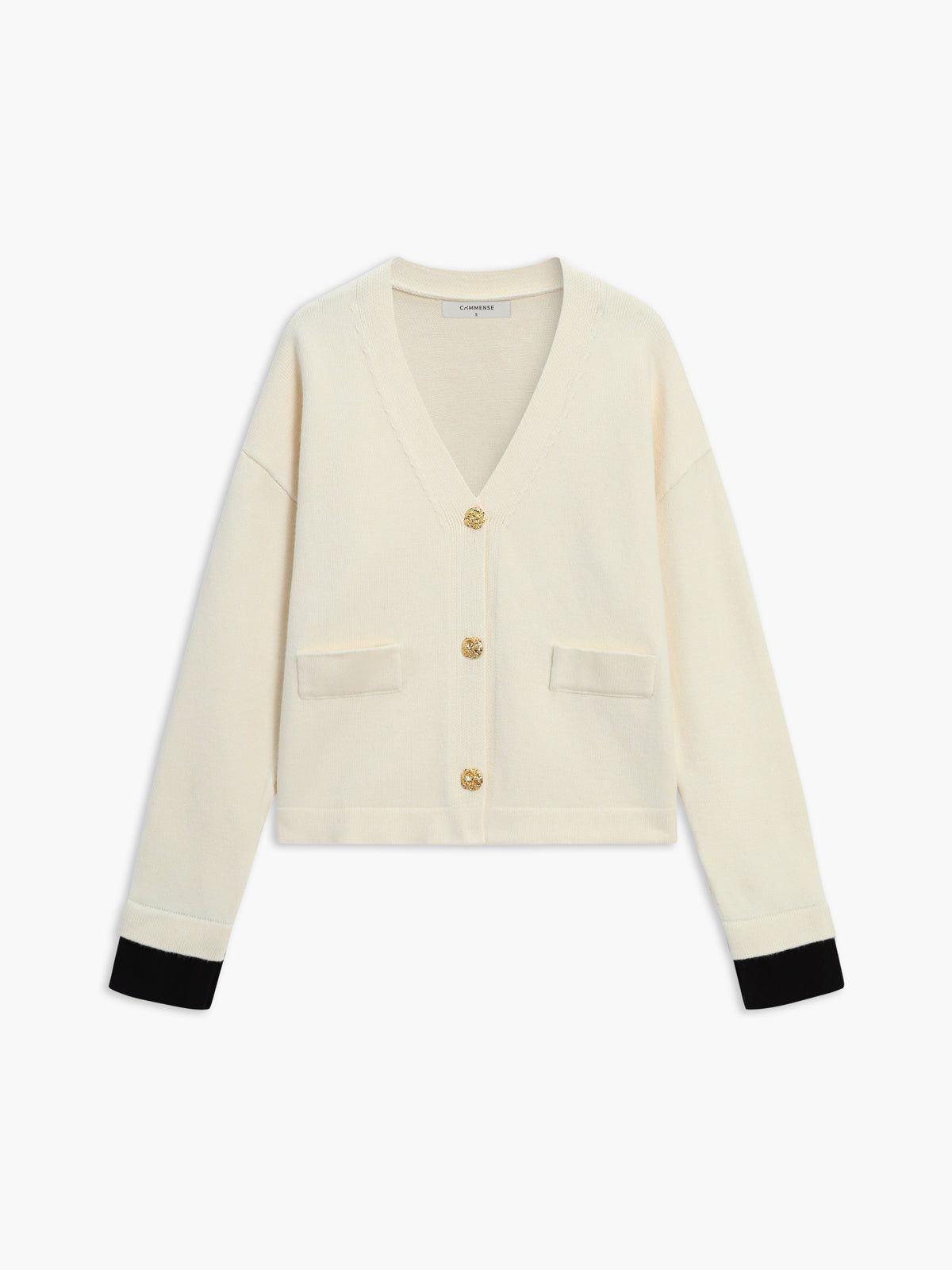 Cuff Detail Double Pockets Cardigan sold by COMMENSE