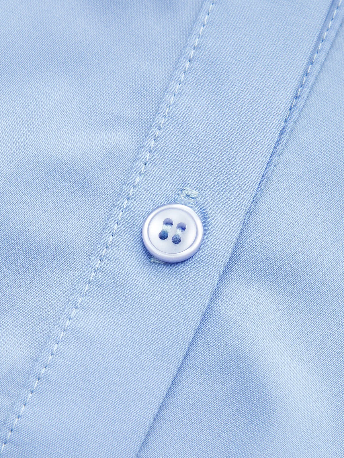 Lace Trim Asymmetric Hem Shirt Dress sold by COMMENSE product image thumbnail 3