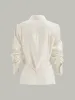 Linen Blend Cross-Over Wrap Shirt sold by COMMENSE