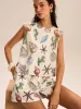 Seashell Print Sleeveless Top and Shorts Set sold by COMMENSE