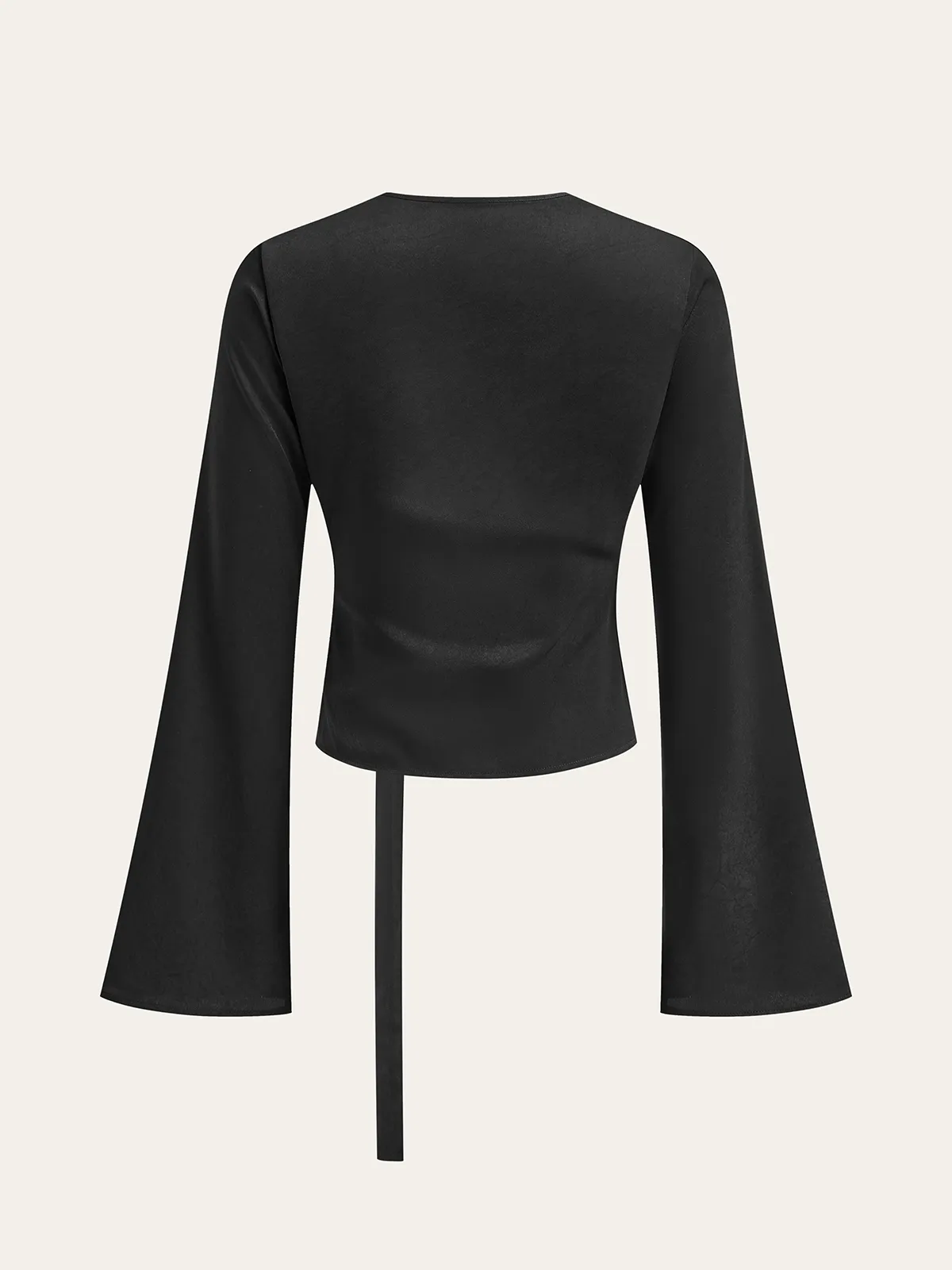 Bell Sleeves Wrap Top sold by COMMENSE product image thumbnail 3