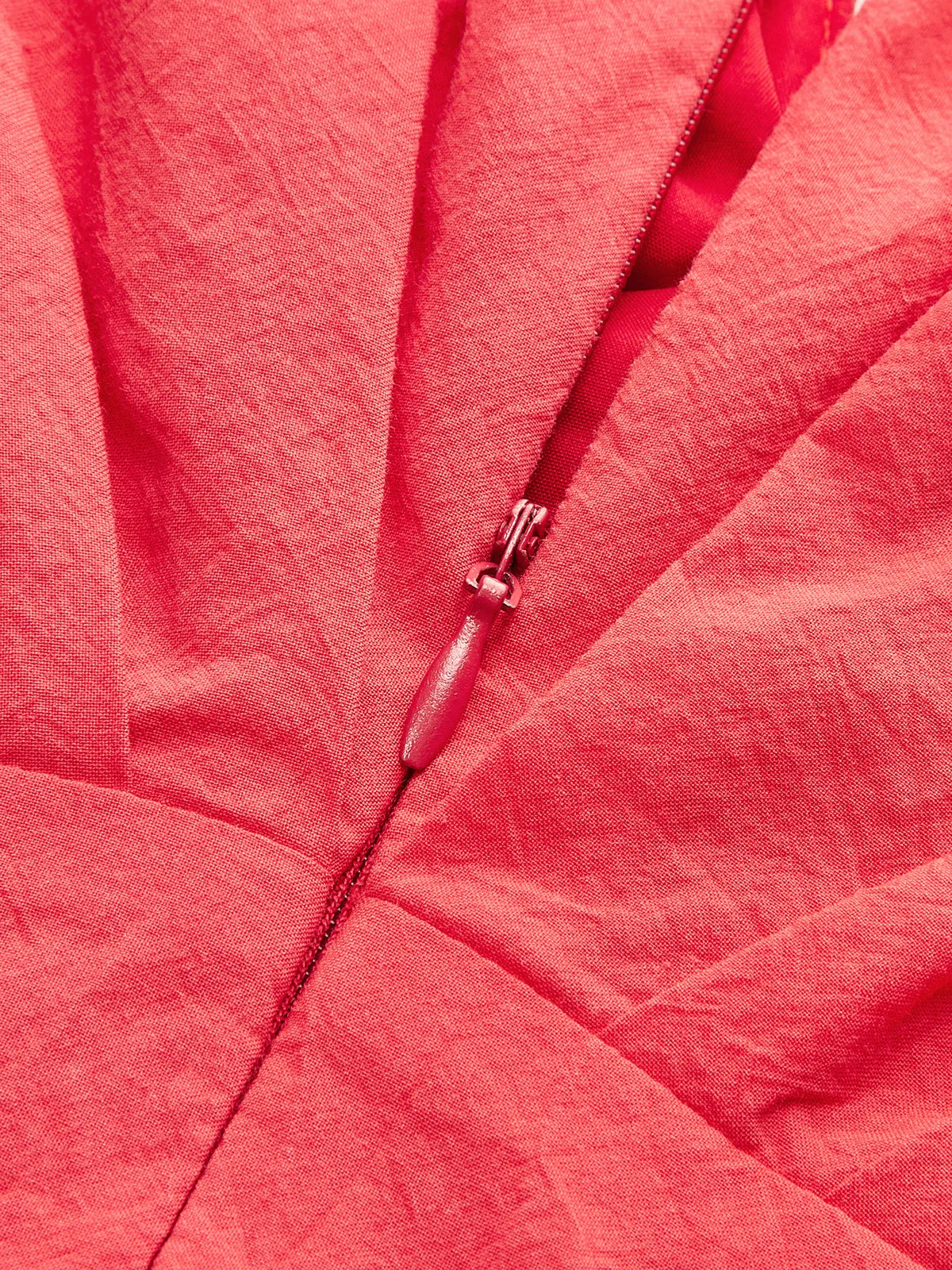 Cotton Deep V-Neck Peplum Top sold by COMMENSE product image thumbnail 3