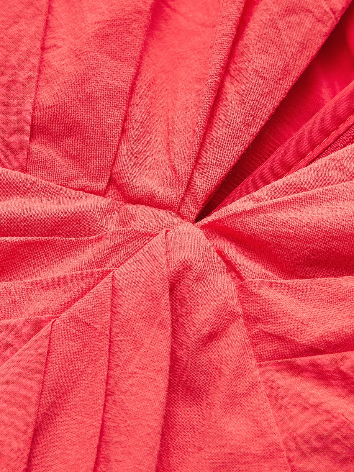 Cotton Deep V-Neck Peplum Top sold by COMMENSE product image thumbnail 4