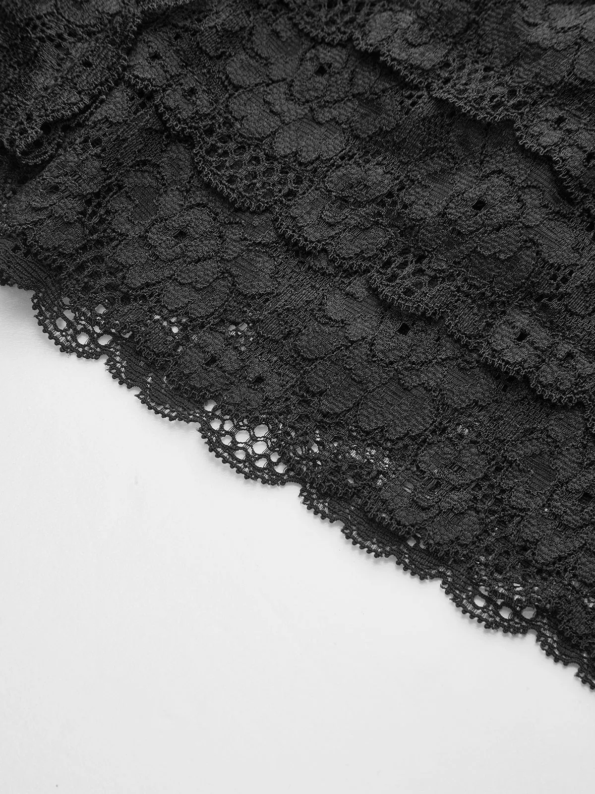 Lace Trim Pearl Button Top sold by COMMENSE product image thumbnail 3