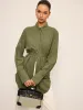 Cotton & Linen Belted Long-Sleeve Shirt sold by COMMENSE