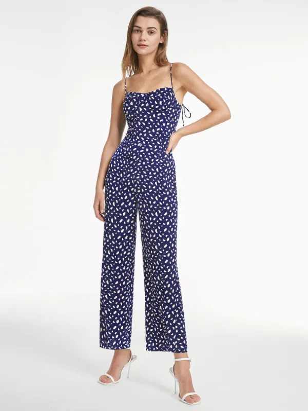 Light Petal Sweetheart Tank Wide Leg Jumpsuit sold by COMMENSE