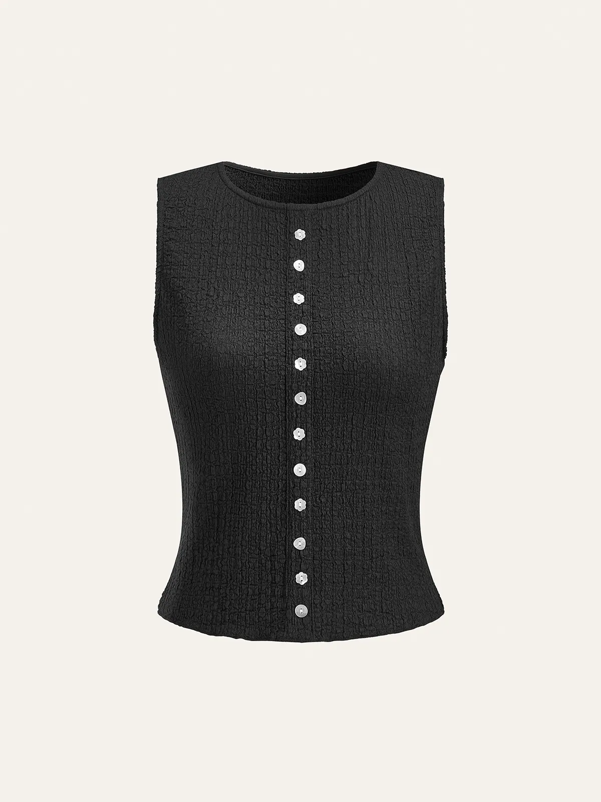 Decor Button Top and Midi Skirt Set sold by COMMENSE product image thumbnail 2