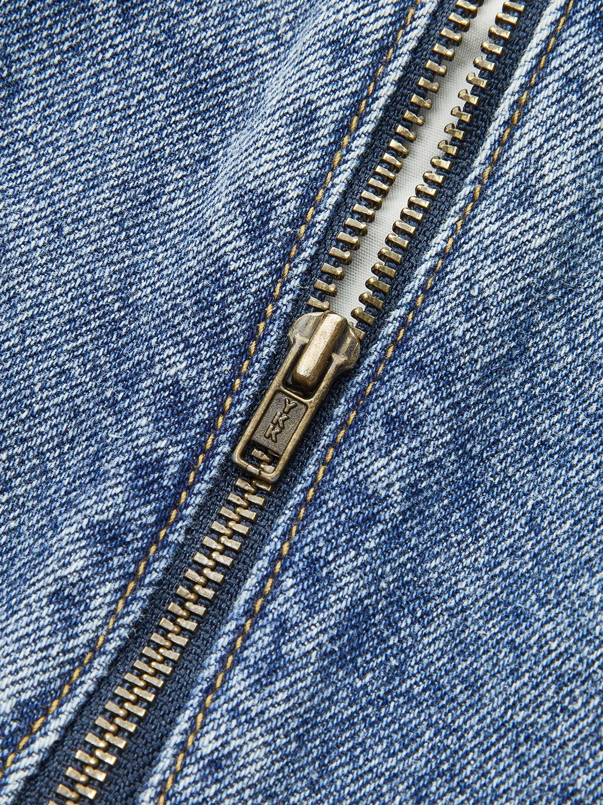 Denim Mid-Waisted Pleated Mini Skirt sold by COMMENSE product image thumbnail 3