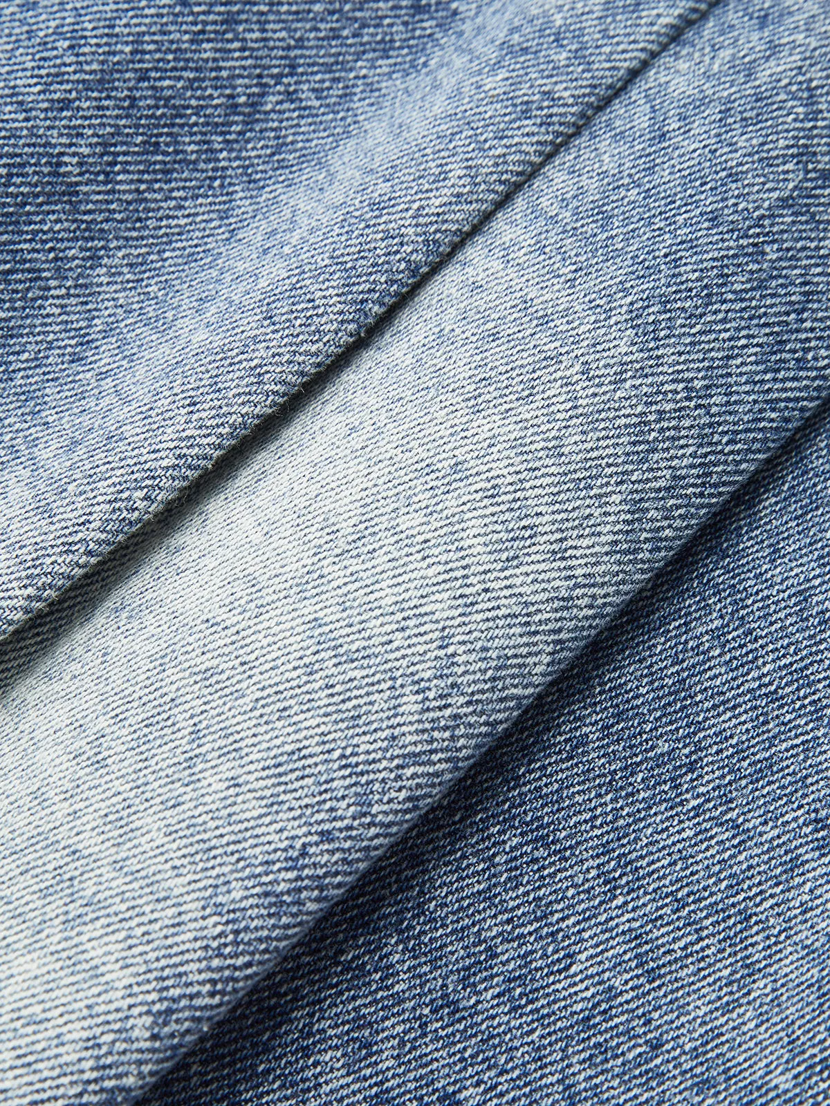 Denim Mid-Waisted Pleated Mini Skirt sold by COMMENSE product image thumbnail 4