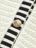 Button Striped Trim Knit Vest sold by COMMENSE
