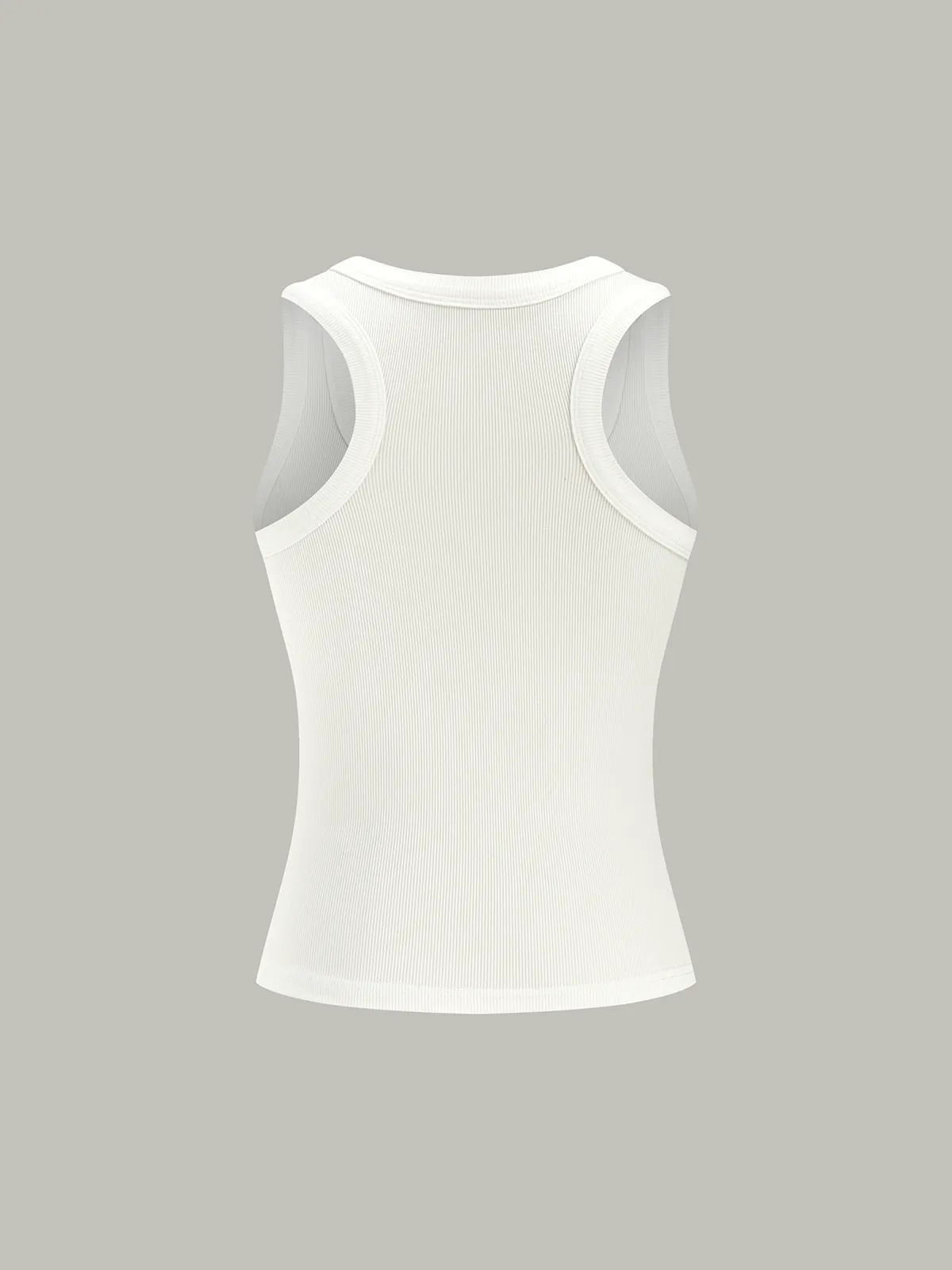 Ribbed Knit Crew Neck Tank Top sold by COMMENSE product image thumbnail 5