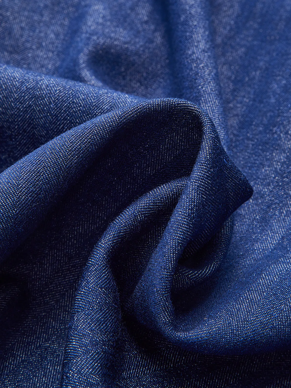 Denim Halter Neck Back Zipper Top sold by COMMENSE product image thumbnail 4