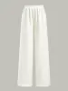 Textured Wide-Leg Pants with Elastic Waist sold by COMMENSE