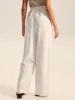 Textured Wide-Leg Pants with Elastic Waist sold by COMMENSE