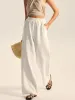 Textured Wide-Leg Pants with Elastic Waist sold by COMMENSE