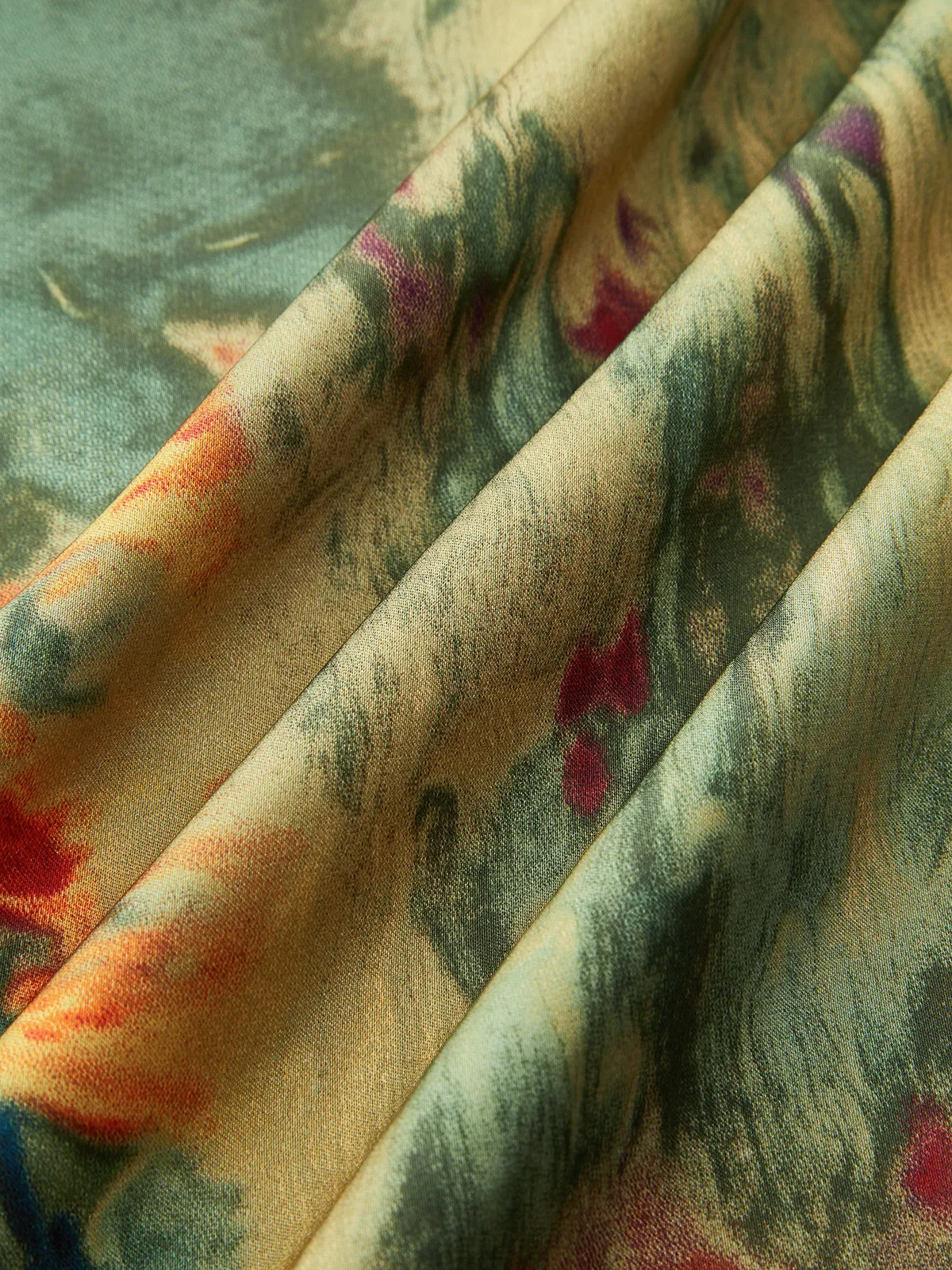 Printed Wrap-Tie Maxi Skirt sold by COMMENSE product image thumbnail 3