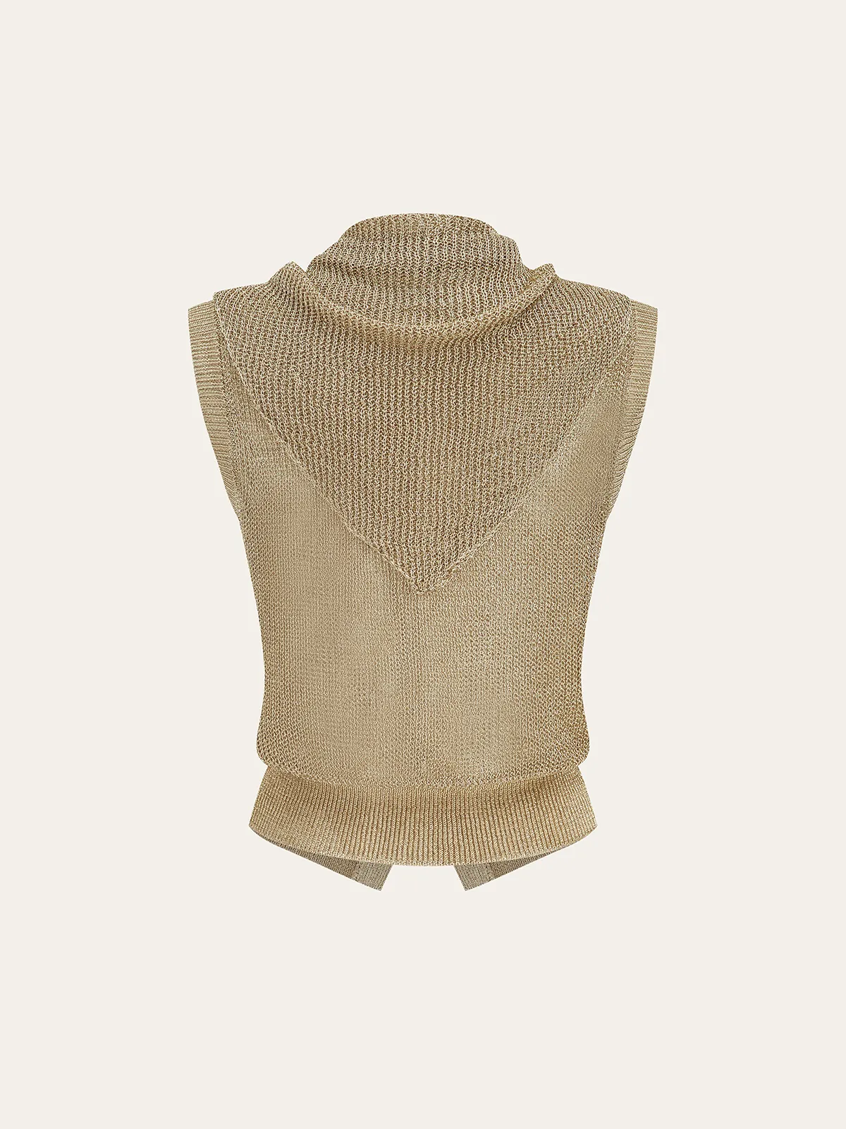 Knit Sleeveless Vest with Scarf sold by COMMENSE product image thumbnail 3