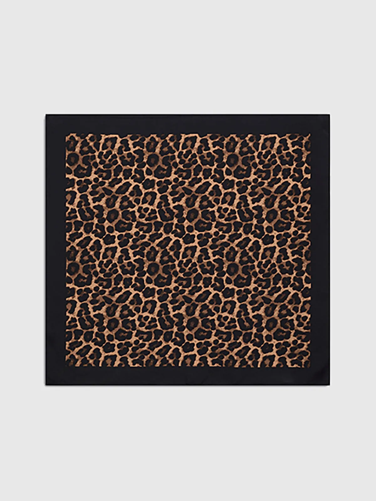 Leopard Print Square Scarf sold by COMMENSE product image thumbnail 4