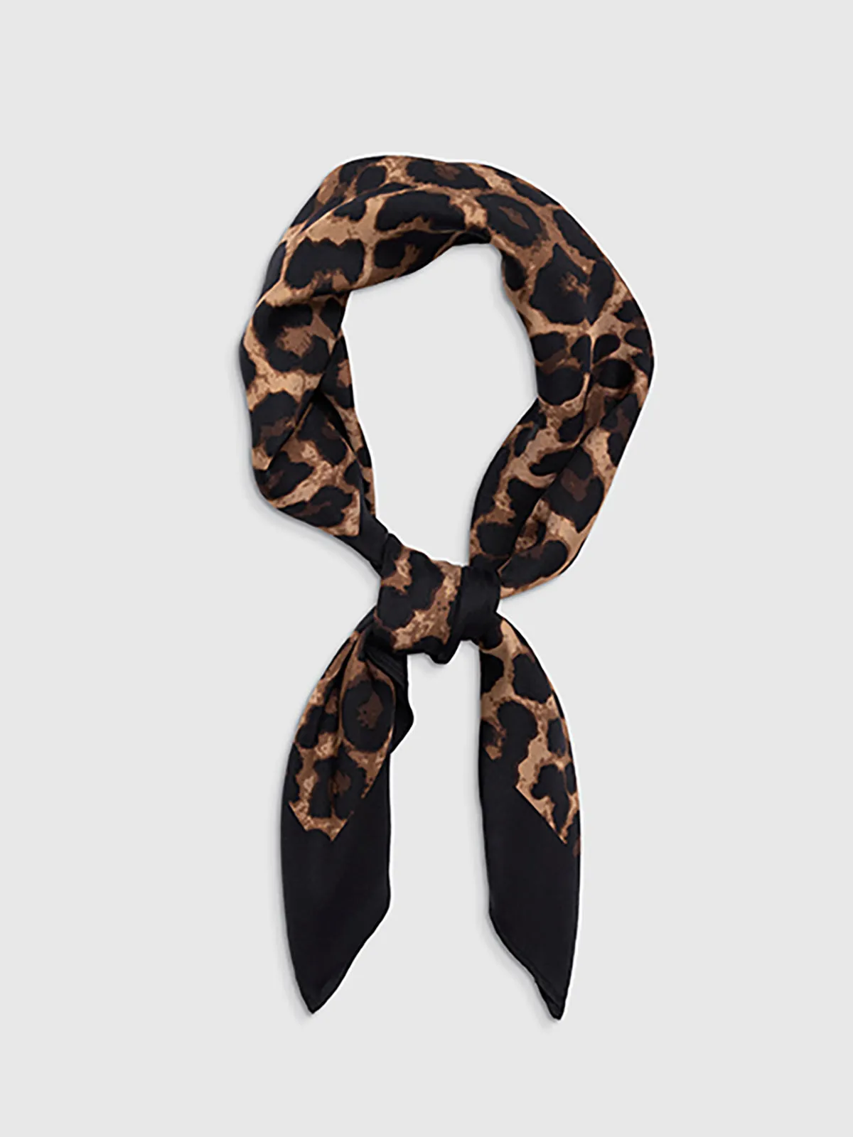 Leopard Print Square Scarf sold by COMMENSE product image thumbnail 3