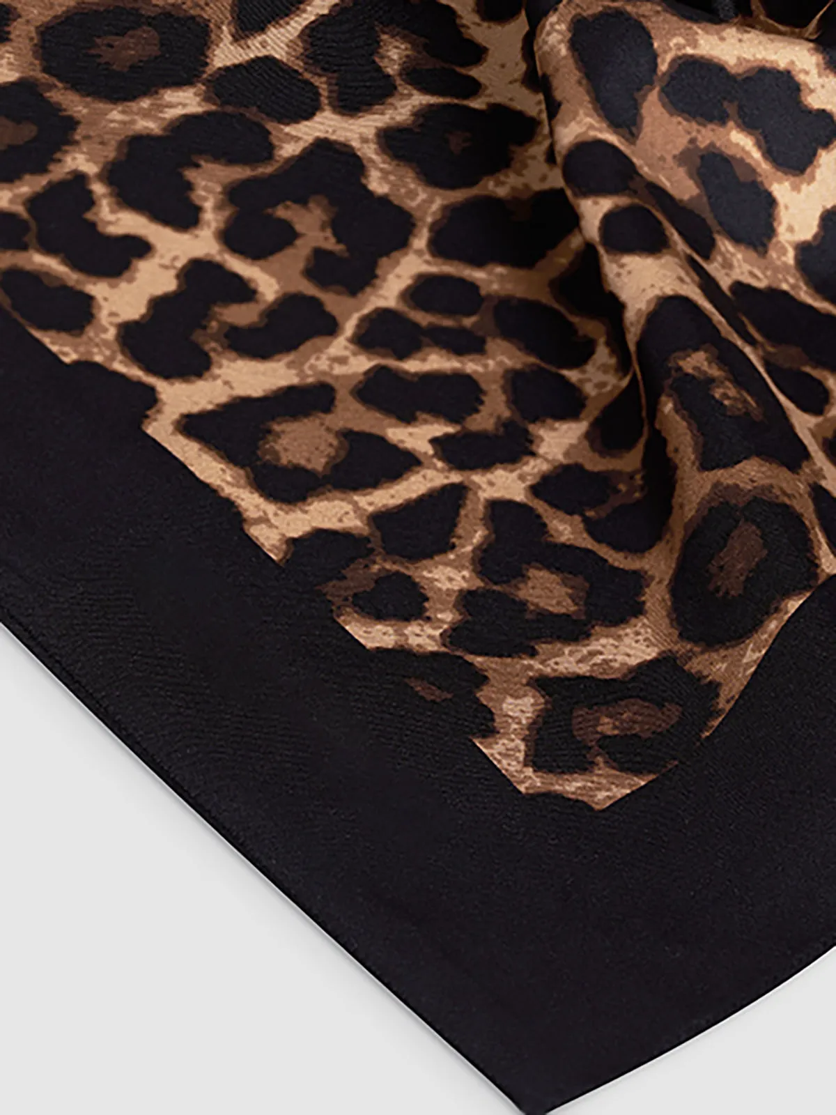 Leopard Print Square Scarf sold by COMMENSE product image thumbnail 2