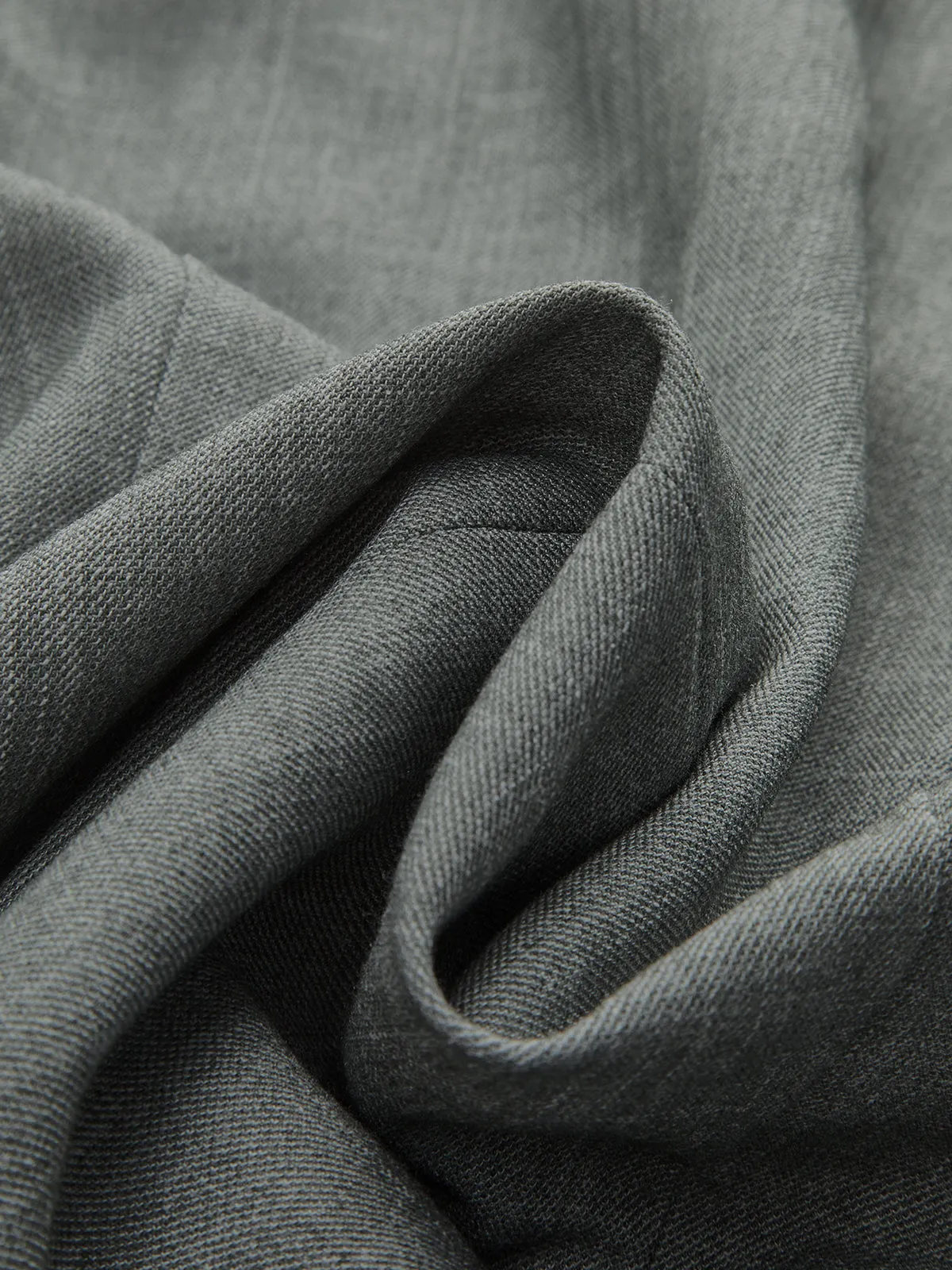 Ruched Waist V-Neck Asymmetric Top sold by COMMENSE product image thumbnail 4