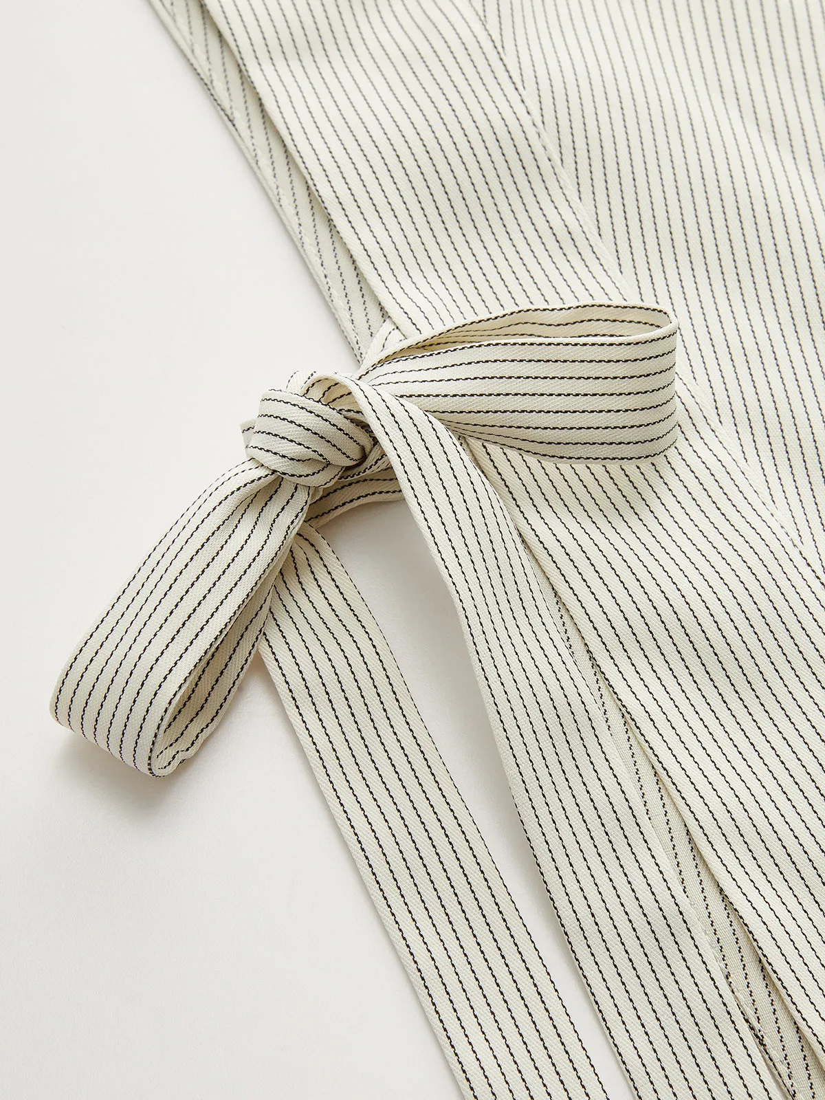 Striped Asymmetric Tie-Side Top sold by COMMENSE product image thumbnail 3