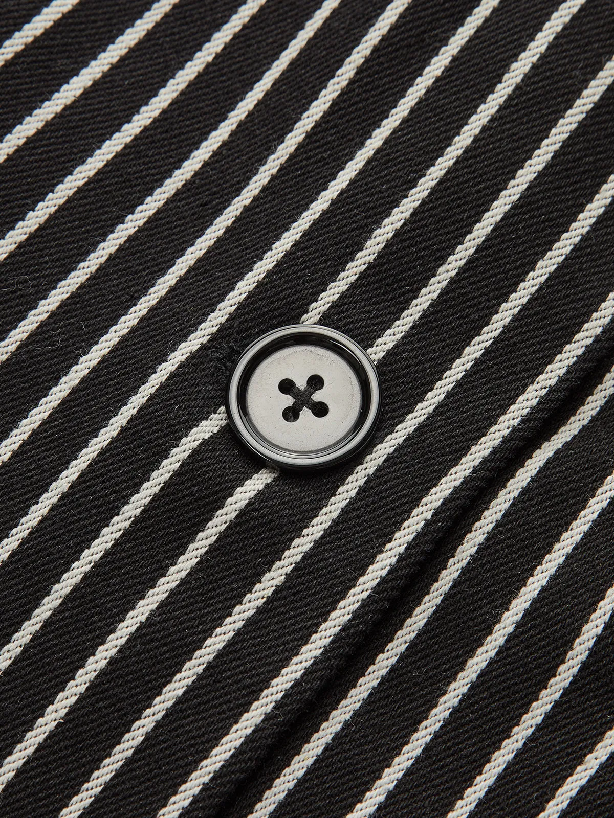 Cotton-Blend Striped Belted Longline Vest sold by COMMENSE product image thumbnail 3