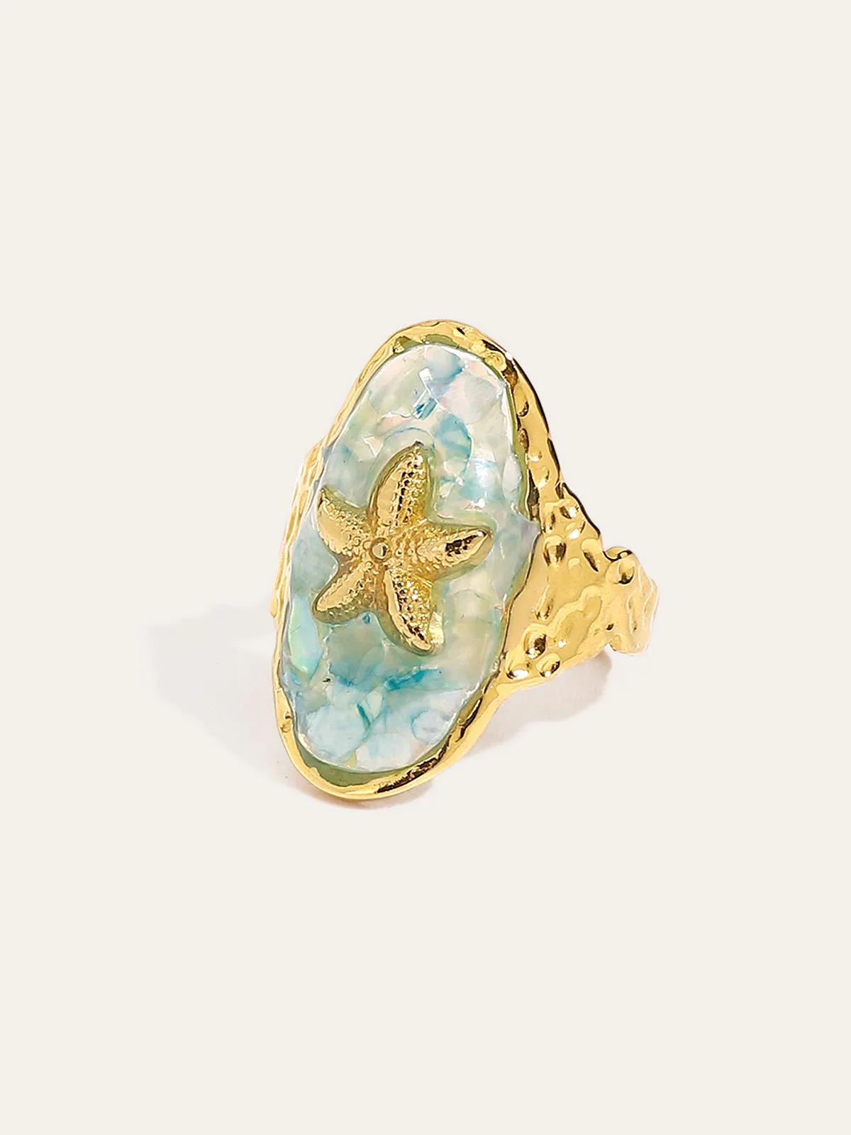 Golden Starfish Ring sold by COMMENSE product image thumbnail 2