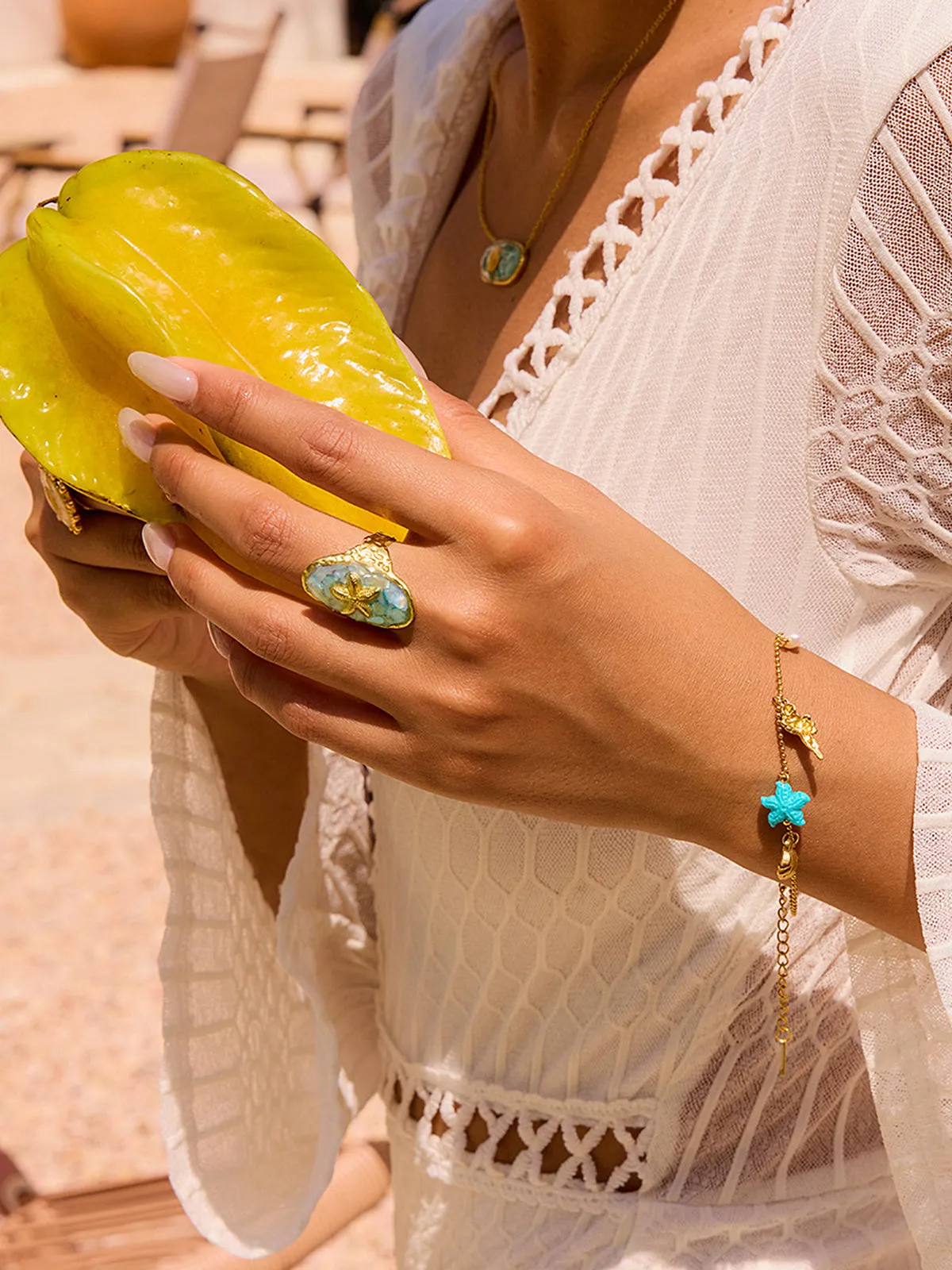 Golden Starfish Ring sold by COMMENSE product image thumbnail 3