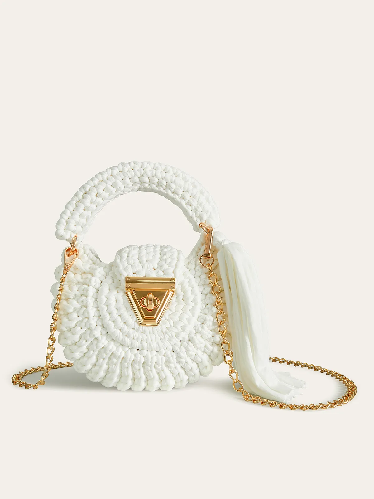 Crochet Top-Handle Bag sold by COMMENSE product image thumbnail 2