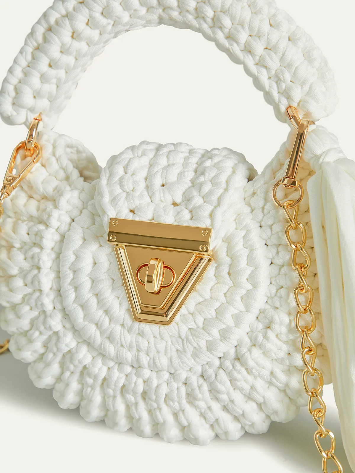 Crochet Top-Handle Bag sold by COMMENSE product image thumbnail 3